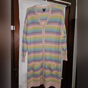 Pink Ribbed Knit Fabric